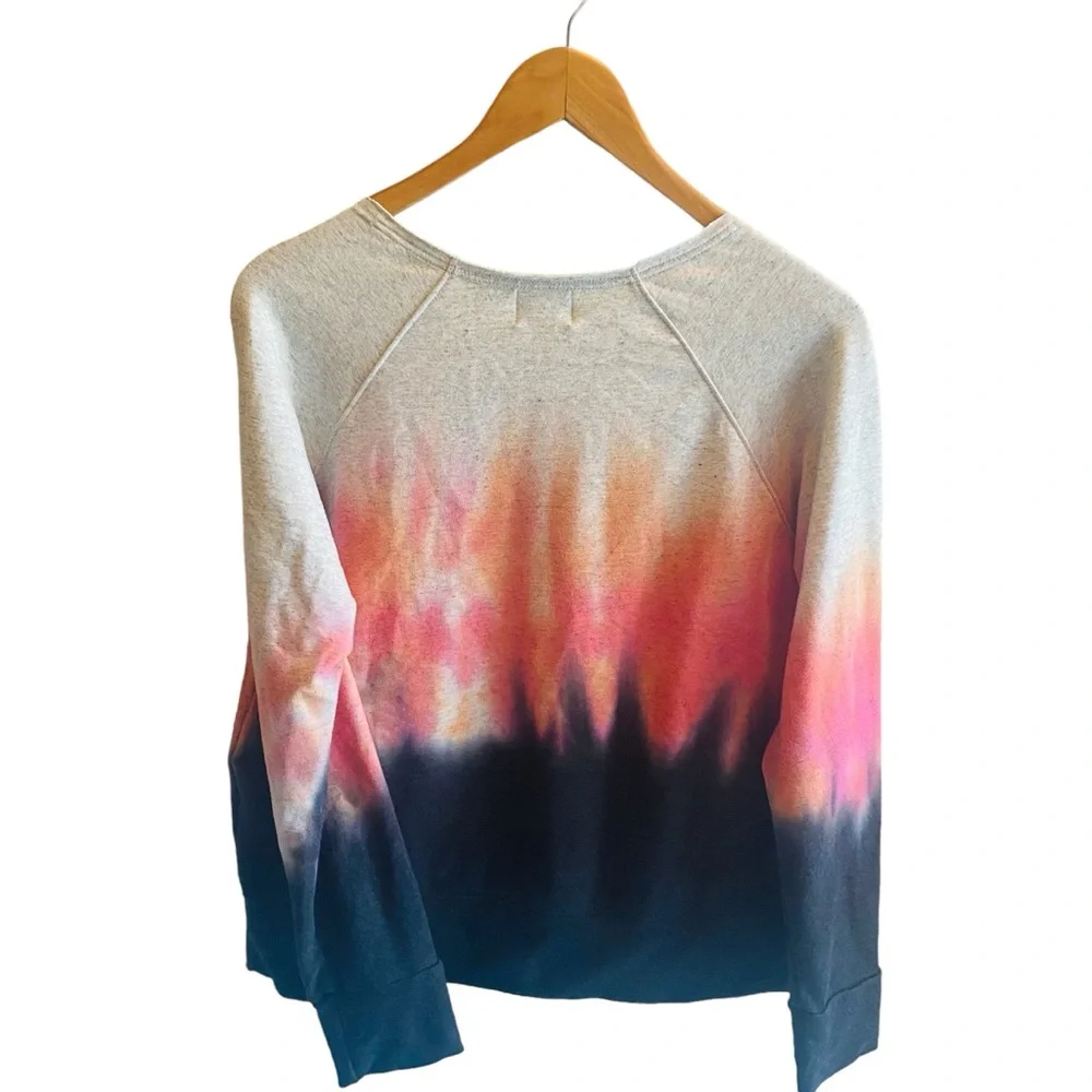 Sundry Pink Gray Dip Dye Tie Dye Sweatshirt 0